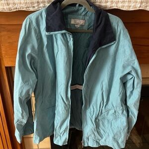 Izzi Outerwear Puffer Jacket in Teal and Navy